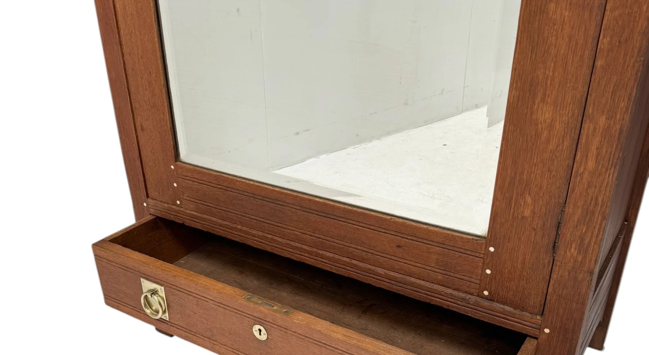 Arts & Crafts One-Door Armoire or Wardrobe Onder den Sint Maarten Style, 1900s